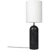 Image de GUBI lampadaire GRAVITY XL HIGH (Noir - Marbre et Tissu blanc)