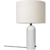 Image de GUBI lampe de table GRAVITY LARGE (Blanc - Marbre et Tissu Canvas)