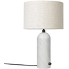 Image de GUBI lampe de table GRAVITY SMALL (Blanc - Marbre et Tissu Canvas)