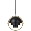 Image de GUBI lampe à suspension MULTI-LITE SMALL (Noir et laiton - Métal)