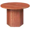 Image de GUBI table basse EPIC COFFEE TABLE Ø 60 cm (Burnt Red - Travertin)