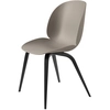 Image de GUBI chaise BEETLE DINING CHAIR base en hêtre noir (New beige - Polypropylène et bois)