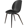 Image de GUBI chaise BEETLE DINING CHAIR base en chêne fumé (Black - Polypropylène et bois)