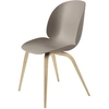 Image de GUBI chaise BEETLE DINING CHAIR base en chêne (New beige - Polypropylène et bois)