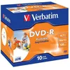 Image de DVD-R Verbatim Wide Inkjet Printable ID Brand - 47 Go - 10 pièces - 120 min