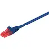 Image de Cable Reseau Microconnect Cat6 Utp 1,5 M Bleu 1,5 M