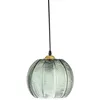 Image de Lampe à suspension - Bloomingville - Adar - Vert - Verre - D22xH20 cm