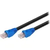 Image de Câble réseau RJ-45 MicroConnect 60m UTP CAT 6 extérieur noir/bleu
