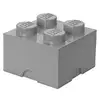 Image de Brique De Rangement Lego Room Copenhagen 4 Grise, Boite De Rangement Grise