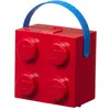 Image de Boîte de rangement avec poignée - 4 plots - rouge LEGO