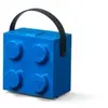 Image de Boîte de rangement avec poignée - 4 plot - bleu LEGO