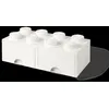 Image de Boîte de rangement - LEGO - Brick 8 - 2 tiroirs - Empilable - Blanc