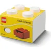 Image de Brique de rangement - LEGO - 5006313 - 4 tenons - Blanc - Empilable