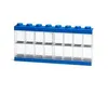 Image de Présentoir minifigurine - LEGO - 16 Compartiments - Bleu - Vitrine Officielle - Enfant/Mixte