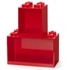 Image de Boîte de rangement - LEGO - Rouge - 318 x 16 x 21 cm - Polypropylène - Mixte