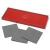Image de Étagère murale - LEGO Murale Rouge - 3 plaques grises - Compacte 385×25×15 cm - Flottante enfant