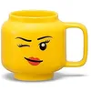 Image de Mug céramique - LEGO Winking Girl - 255 ml - Jaune - Compatible lave vaisselle