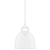 Image de NORMANN COPENHAGEN lampe à suspension BELL X-SMALL (Blanc - Aluminium et corde en tissu)