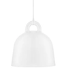 Image de NORMANN COPENHAGEN lampe à suspension BELL MEDIUM (Blanc - Aluminium et corde en tissu)