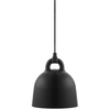 Image de NORMANN COPENHAGEN lampe à suspension BELL X-SMALL (Noir - Aluminium et corde en tissu)
