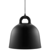 Image de NORMANN COPENHAGEN lampe à suspension BELL MEDIUM (Noir - Aluminium et corde en tissu)