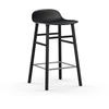 Image de NORMANN COPENHAGEN tabouret FORM BARSTOOL H 65 cm avec piètement en bois noir (Noir - Polipropilene e legno nero)