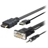 Image de VivoLink Pro Câble HDMI HDMI - VGA - audio - USB HDMI (M) pour USB HD-15 mini stéréo-téléphone 35 mm (M) 2 m