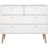Image de Commode 2 tiroirs TEXEL coloris blanc