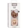 Image de Sucette bébé - BIBS - Colour - Embout rond - Pack de 2 - Caoutchouc naturel - Taille 2 Woodchuck Blush