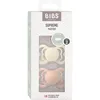 Image de Sucette bébé - BIBS Supreme - Symétrique - T2 - Silicone - Ivory Blush - Pack de 2