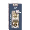 Image de Sucette bébé - BIBS - Colour - Embout rond phosphorescent - Pack de 2 - Caoutchouc naturel - Taille 2 Vanilla Dark Oak