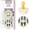 Image de BIBS Colour Sucette 6-18 mois lot de 2 téterelle ronde Ivory/Steel Blue