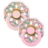 Image de Tétines Bébé Bibs X Liberty Boheme 2 Pièces Ronde T1 Caoutchouc Naturel Blossom Mix