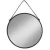 Image de Miroir Mural Rond En Métal Noir Trapani   Ø 60cm