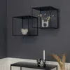 Image de Étagère Murale Avery 36x36x36 Cm Noir House Nordic