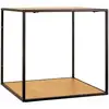 Image de Étagère murale vita - étagère murale, aspect chêne, cadre noir 36x36x36 cm 4282245