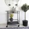 Image de Chariot De Bar Avery 68x40x59 Cm Noir House Nordic