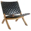 Image de Perugia Fauteuil en cuir noir.