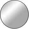 Image de Miroir Mural Rond En Aluminium Madrid   Ø 60 Ou Ø 80cm-noir-diamètre 80 Cm