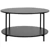 Image de Table basse ronde vita ø80cm - bois naturel ou métal noir-noir 2101510