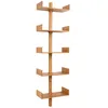Image de Étagère murale en bambou naturel 50 x 180 cm