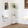 Image de Etagère 5 niveaux 51x36x170 cm en métal blanc - VITEA