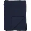 Image de Plaid Coton Recyclé Bleu Foncé 130 X 170 Cm
