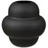 Image de Vase silva h 20cm   verre soufflé bouche noir