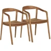 Image de Lot De 2 Fauteuils Joka En Teck   Élégance Naturelle Et Confort Scandinave
