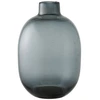 Image de Vase Moderne En Verre Fumé Noir Ekla   H 35cm