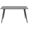 Image de Table à manger rectangulaire en céramique l140 6 personnes - ashford H000024299