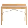 Image de Bureau scandinave en bois naturel avec tiroir l110 - paco 0000100483