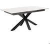 Image de Heaven table de salle à manger 90x168/210cm avec 1 plateau supplémentaires blanc.