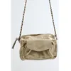 Image de Sac bandoulière - PIECES - Naina - Cuir - Gold - 21 x 15 x 5 cm